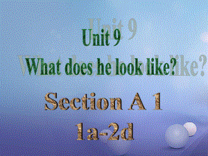 （水滴系列）七年級英語下冊 Unit 9 What does he look like（第2課時）Section A（1a2d）課件 （新版）人教新目標版[共38頁]