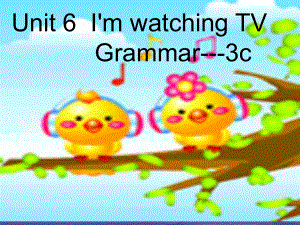 （水滴系列）七年級英語下冊 Unit 6 I’m watching TV（第3課時）Section A（Grammar Foucs3c）課件 （新版）人教新目標(biāo)版[共22頁]