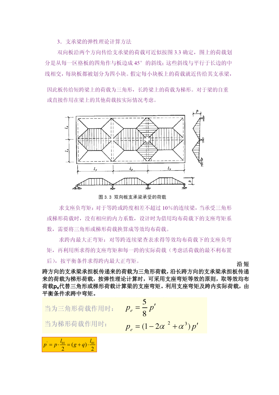 双向板支承梁参考资料_第1页