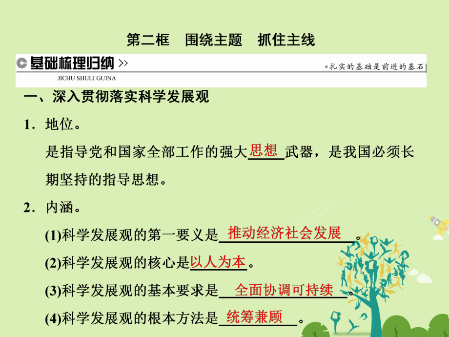 高中政治 第十課 第二框 圍繞主題 抓住主線課件 新人教版必修1._第1頁