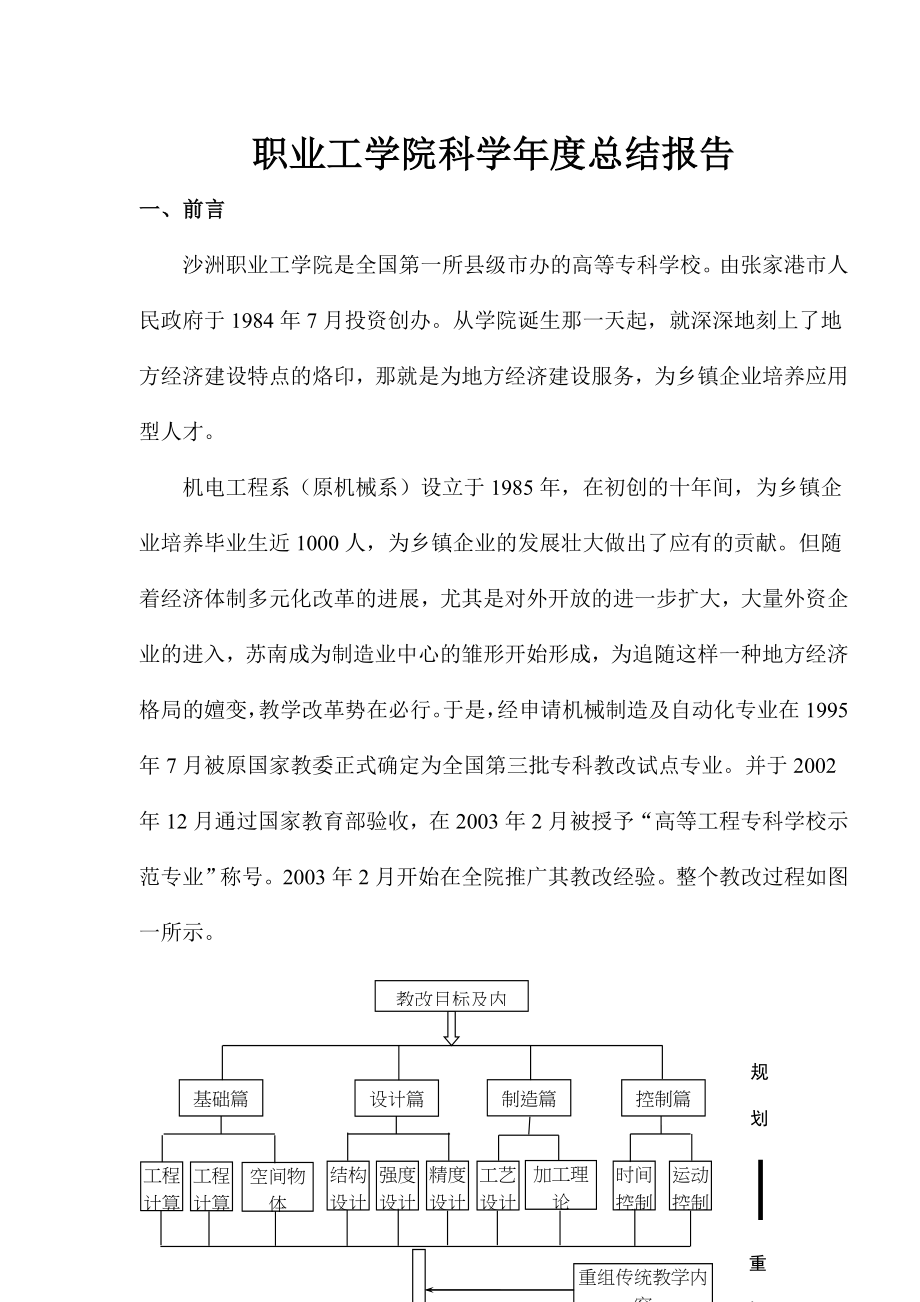 职业工学院科学年度总结报告_第1页