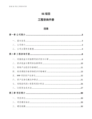 5G项目工程咨询手册【参考】