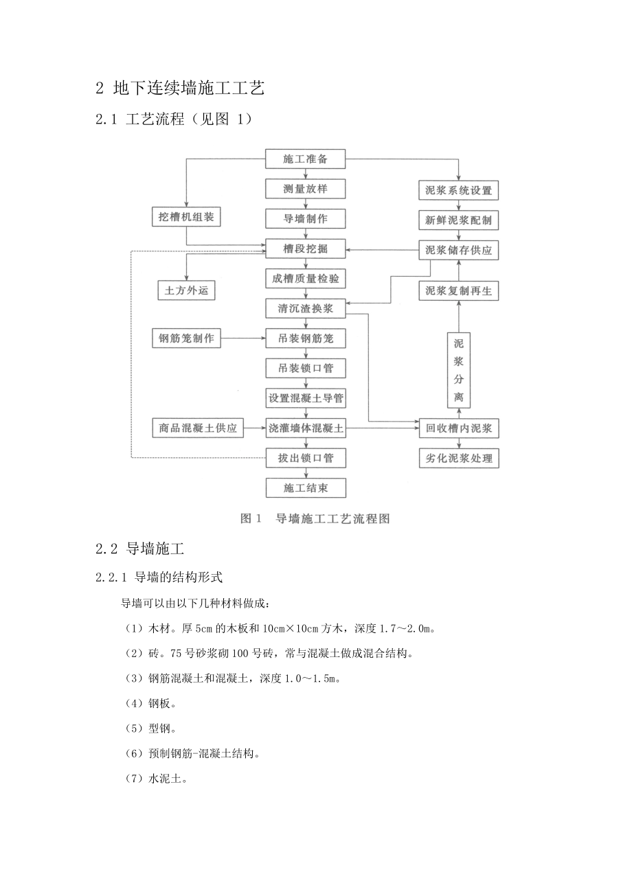 地下连续墙施工工艺_第1页