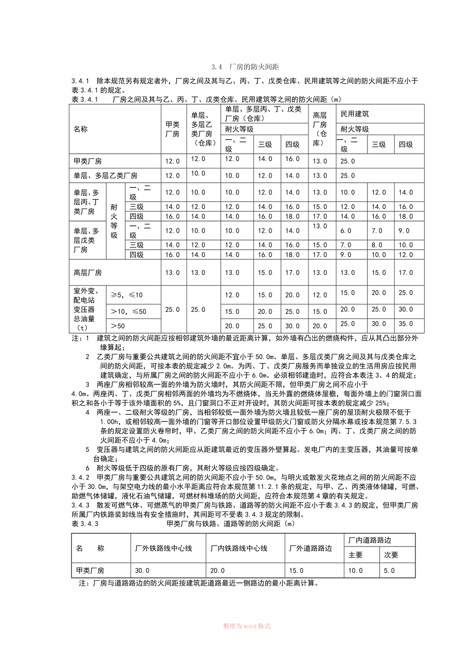 建筑防火设计规范-防火间距_第1页