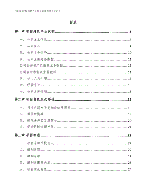 榆林燃气计量仪表项目商业计划书（模板范文）