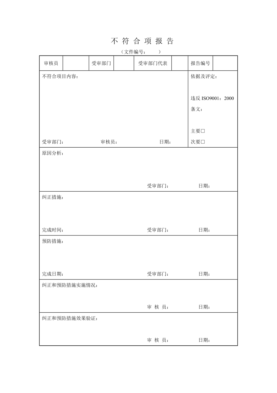 不符合项报告_第1页