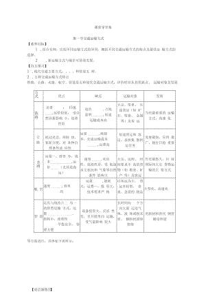 魯教版高一地理必修二第四單元第一節(jié)《交通運(yùn)輸方式》導(dǎo)學(xué)案