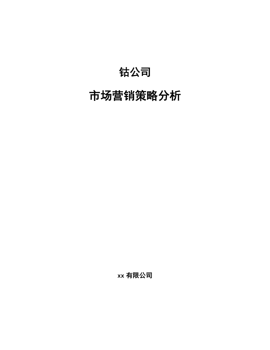 钴公司市场营销策略分析【参考】_第1页