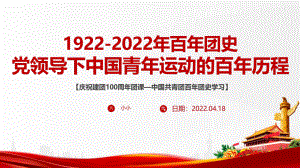 解读2022《中国青年运动史》全文PPT