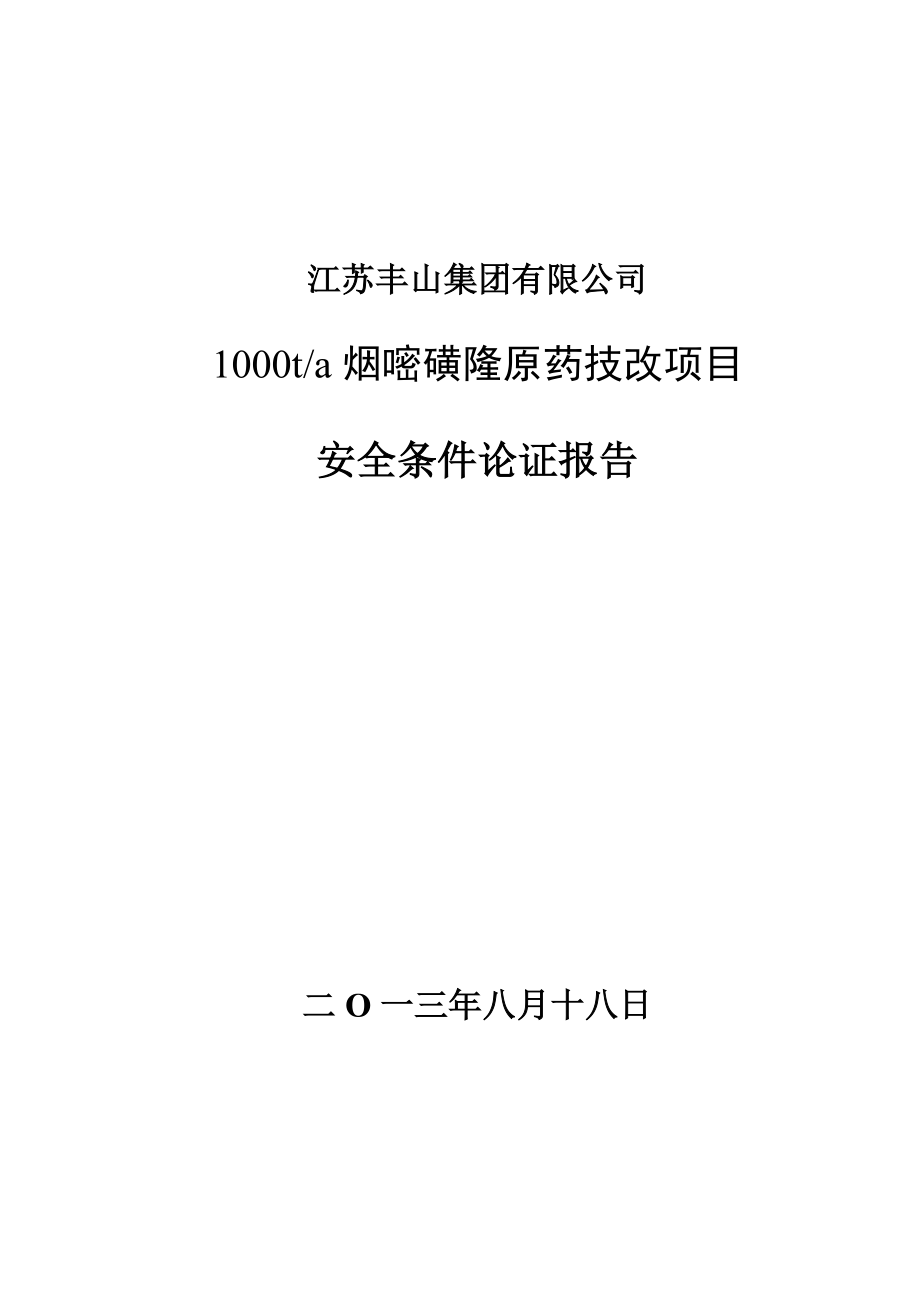 安全条件论证报告(45号令)_第1页