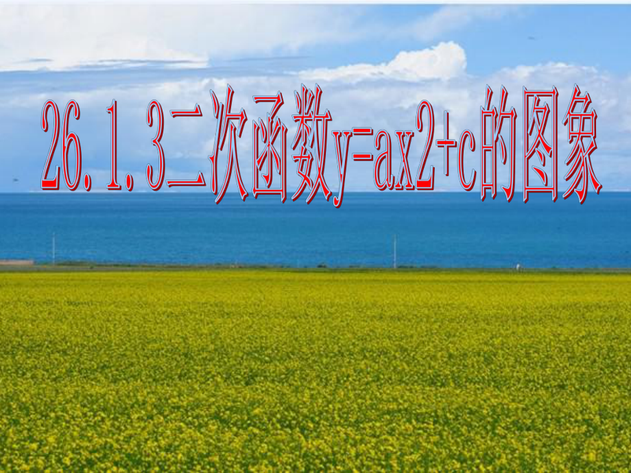 2613二次函数y=ax2+c的图像_第1页