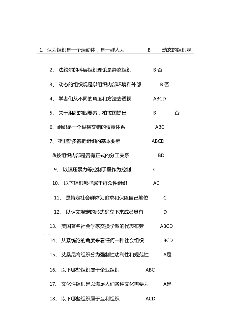 行政組織學(xué)易考通含題目及參考答案_第1頁(yè)