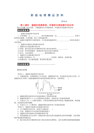 新版高中地理 第三章 第二節(jié) 第2課時(shí) 遙感在資源普查、環(huán)境和災(zāi)害監(jiān)測(cè)中的應(yīng)用課時(shí)作業(yè) 中圖版必修3