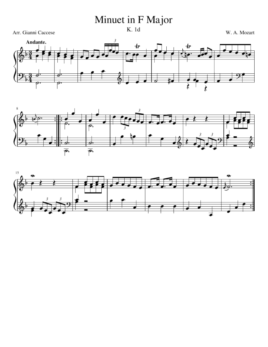 MinuetinFMajor-K.1d(莫扎特)原版正谱五线谱钢琴谱_第1页
