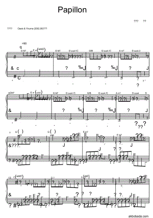 Pappillon(李闰珉)原版正谱五线谱钢琴谱乐谱