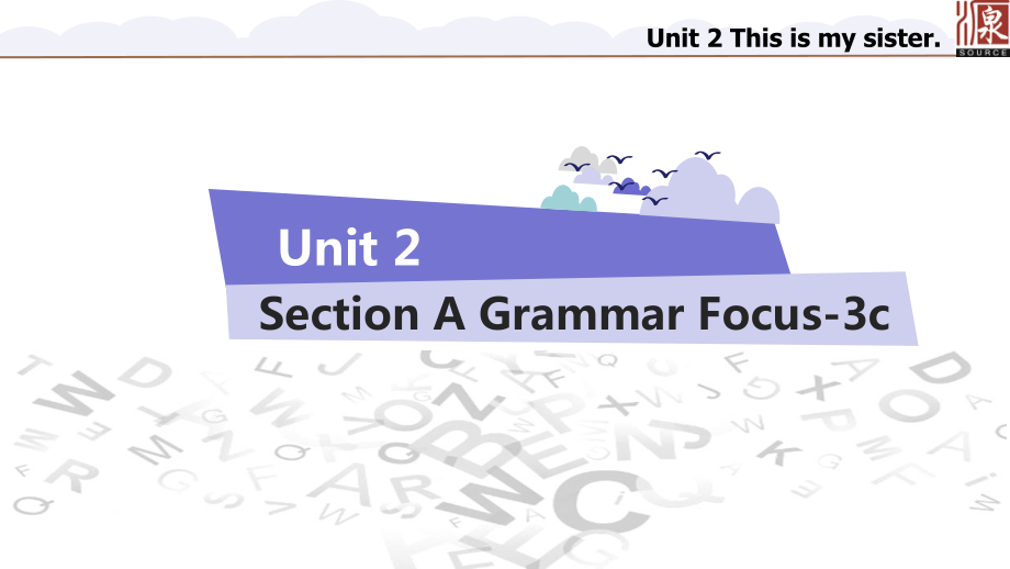 人教版七年级上册单元课件：Unit-2-Section-A-Grammar_第1页