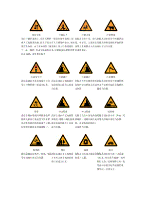 道路交通标志—警告标志(二)