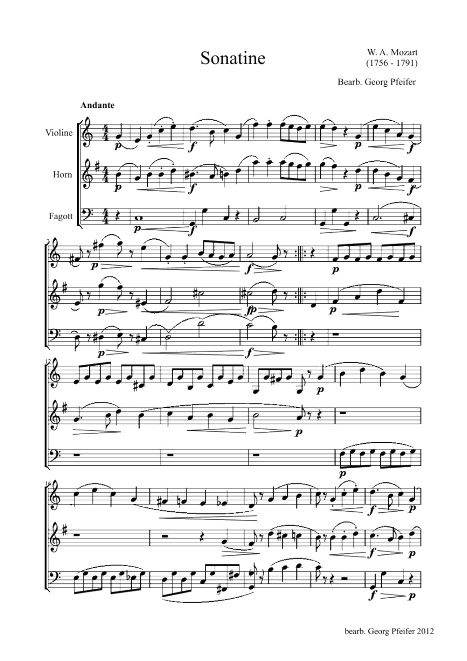W.A.MozartSonatineC-Dur(莫扎特)原版正谱五线谱钢琴谱_第1页