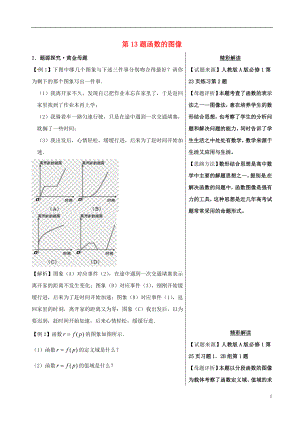 2018年高考數(shù)學(xué) 100題系列 第13題 函數(shù)的圖像 文