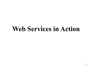Web services standards in action