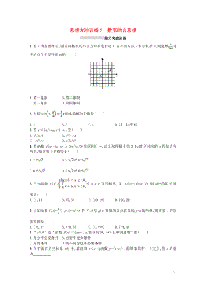 （新課標(biāo)）2018屆高考數(shù)學(xué)二輪復(fù)習(xí) 第一部分 思想方法研析指導(dǎo) 思想方法訓(xùn)練3 數(shù)形結(jié)合思想 理