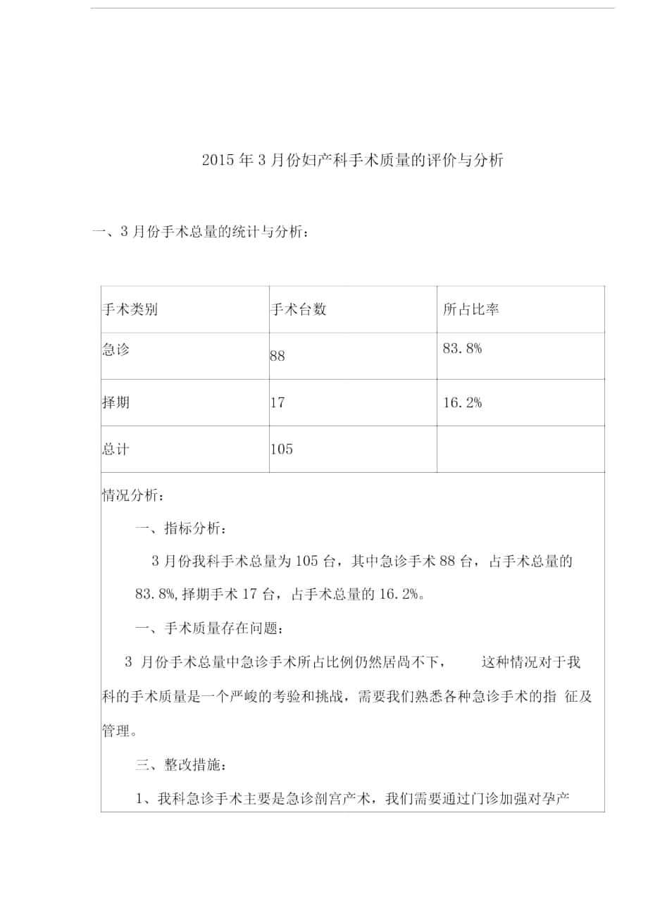 手术质量评价与分析整理版_第1页