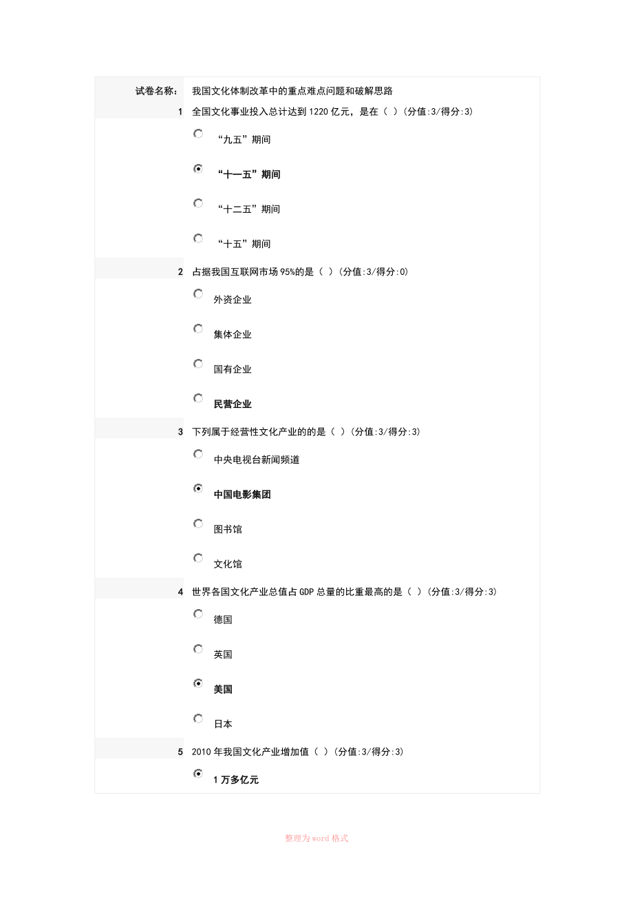 我国文化体制改革中的重点难点问题和破解思路_第1页