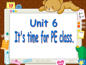 重大版英語四年級上冊Unit 6It’s time for PE classppt課件4