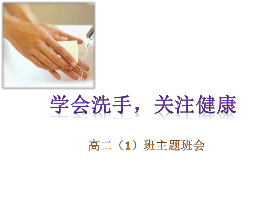 “学会洗手-关注健康”主题班会ppt课件_第1页
