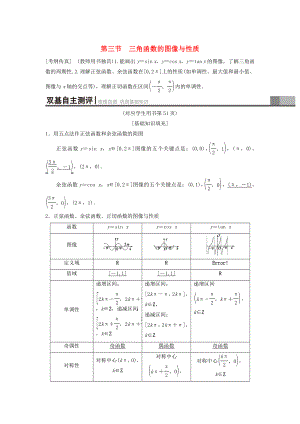 高考數(shù)學 一輪復習學案訓練課件北師大版理科： 第3章 三角函數(shù)、解三角形 第3節(jié) 三角函數(shù)的圖像與性質(zhì)學案 理 北師大版