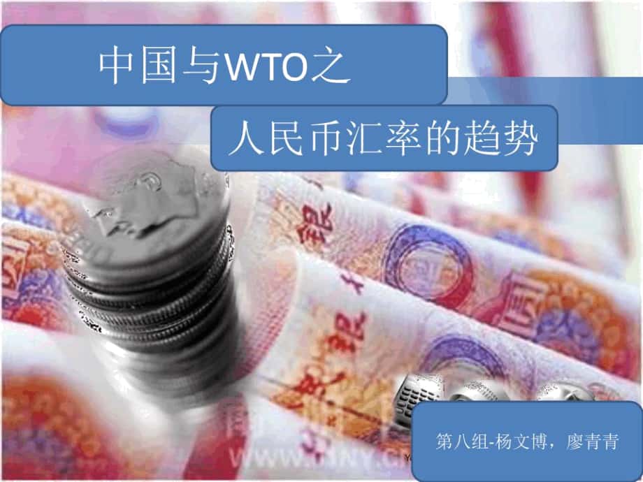 WTO与中国之人民币汇率_第1页