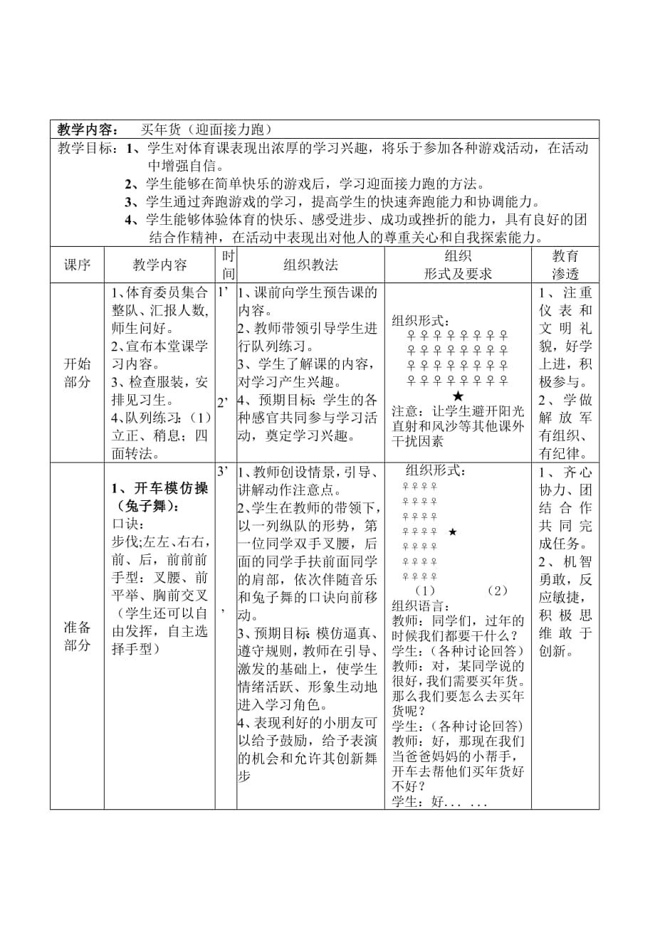 迎面接力跑教案 (2)_第1頁