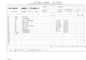 氣門搖桿支座加工工藝卡片精制研究