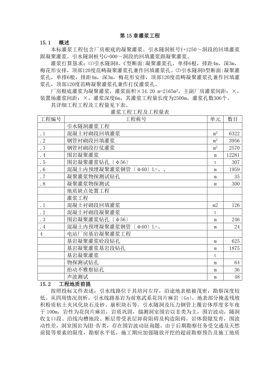 建筑行業(yè)完整版第15章 灌漿工程_第1頁