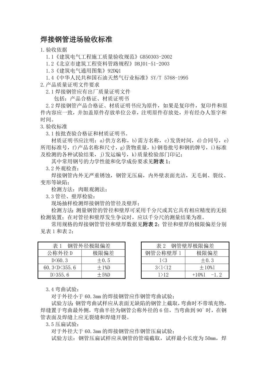 焊接钢管进场验收标准_第1页