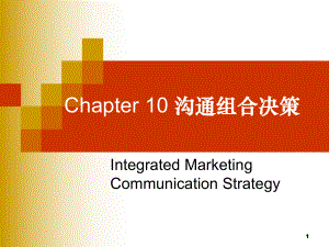 10沟通组合策略