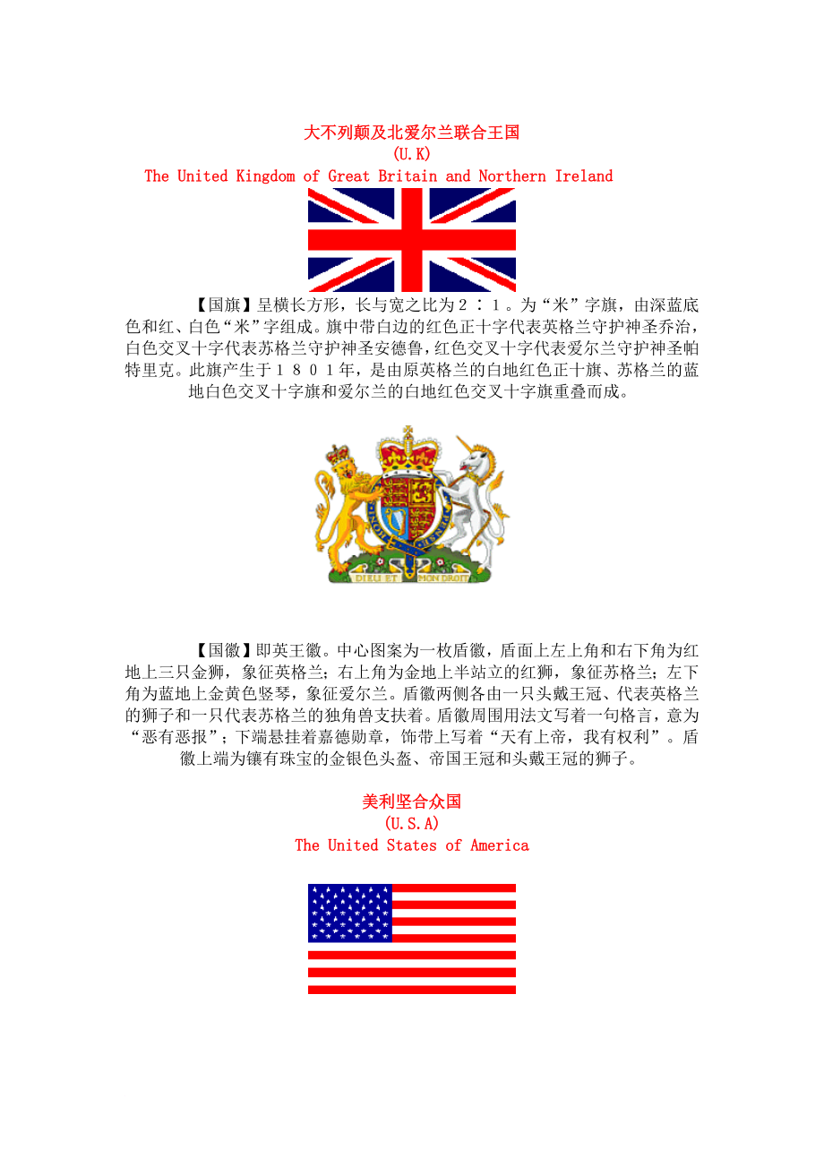 英联邦国家国旗国徽及其含义_第1页