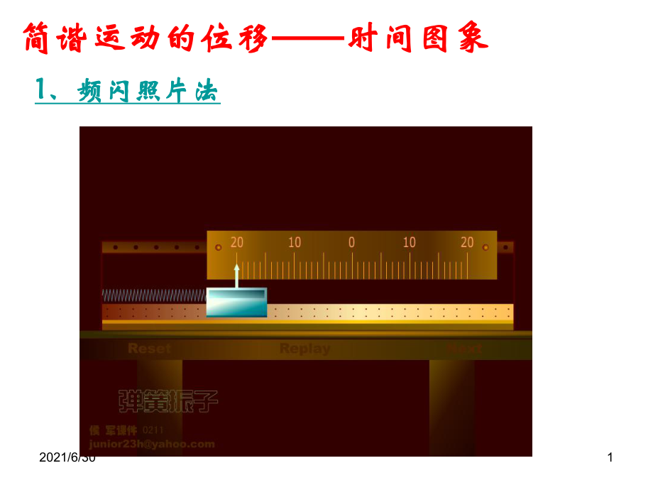 简谐运动的位移时间图象_第1页