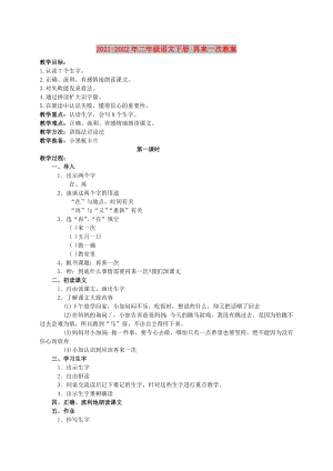 2021-2022年二年級(jí)語文下冊 再來一次教案