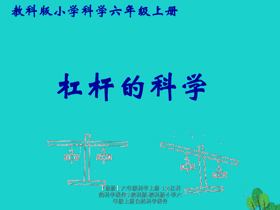 最新六年级科学上册1.2杠杆的科学课件3教科版教科版小学六年级上册自然科学课件_第1页