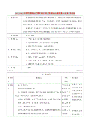 2021-2022年四年級美術(shù)下冊 第8課《我畫的動(dòng)漫形象》教案 人教版