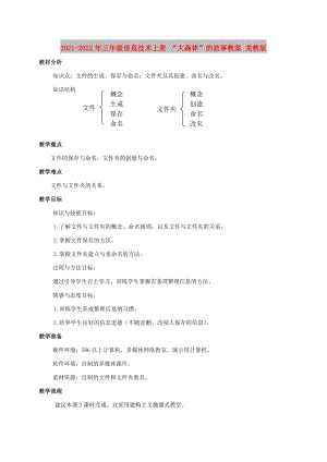 2021-2022年三年級(jí)信息技術(shù)上冊(cè) “大森林”的故事教案 龍教版