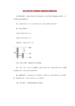 2021-2022年二年級(jí)數(shù)學(xué) 奧數(shù)講座 畫圖顯示法