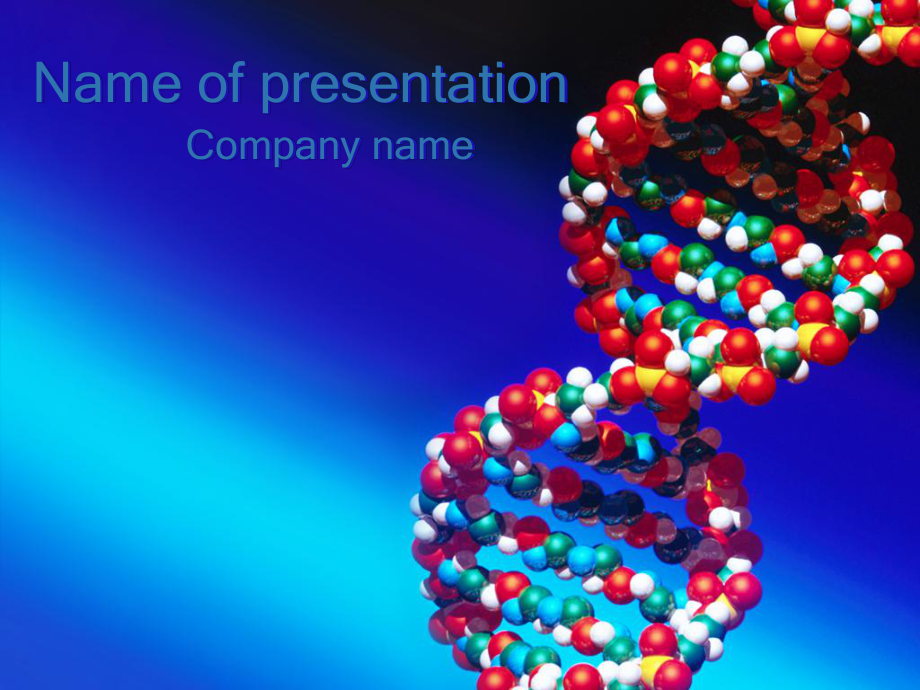 生活生物医学DNA模型模板课件_第1页