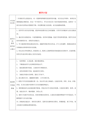 2022春二年級(jí)音樂(lè)下冊(cè) 教學(xué)計(jì)劃 蘇少版