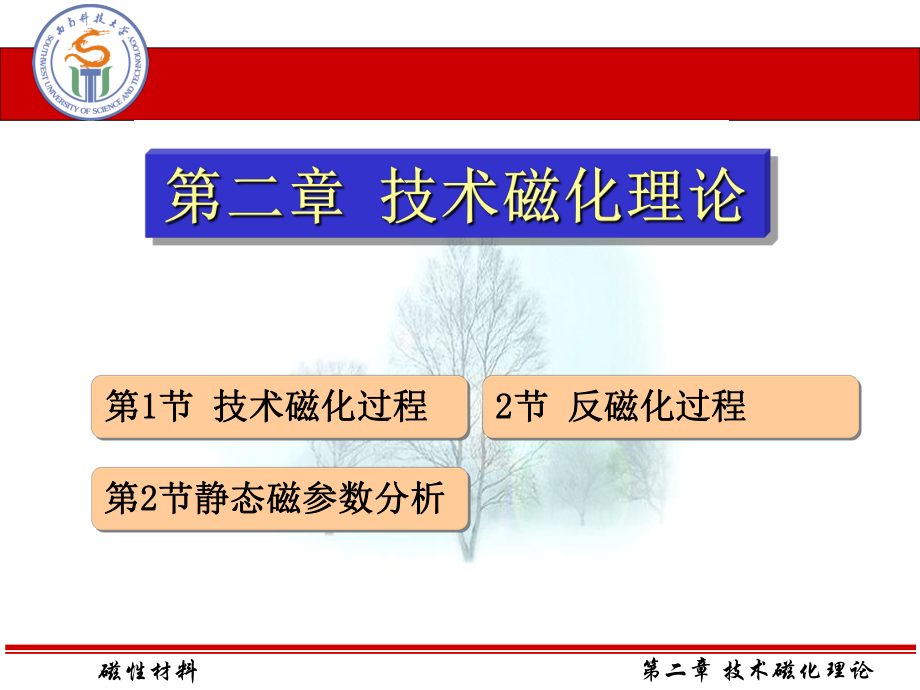 磁性材料第6章技术磁化理论-磁性材料_第1页