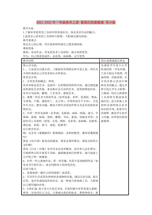 2021-2022年一年級美術(shù)上冊 看我們的畫教案 蘇少版