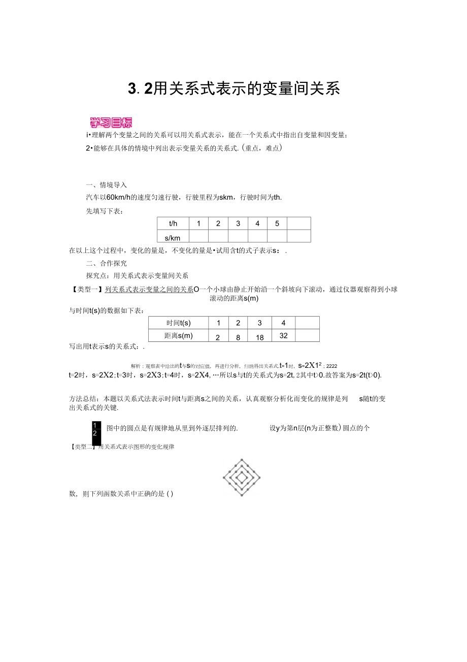 32用关系式表示的变量间关系_第1页