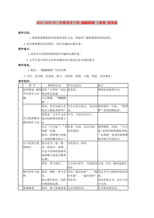 2021-2022年二年級美術下冊 蹦蹦跳跳 1教案 湘美版