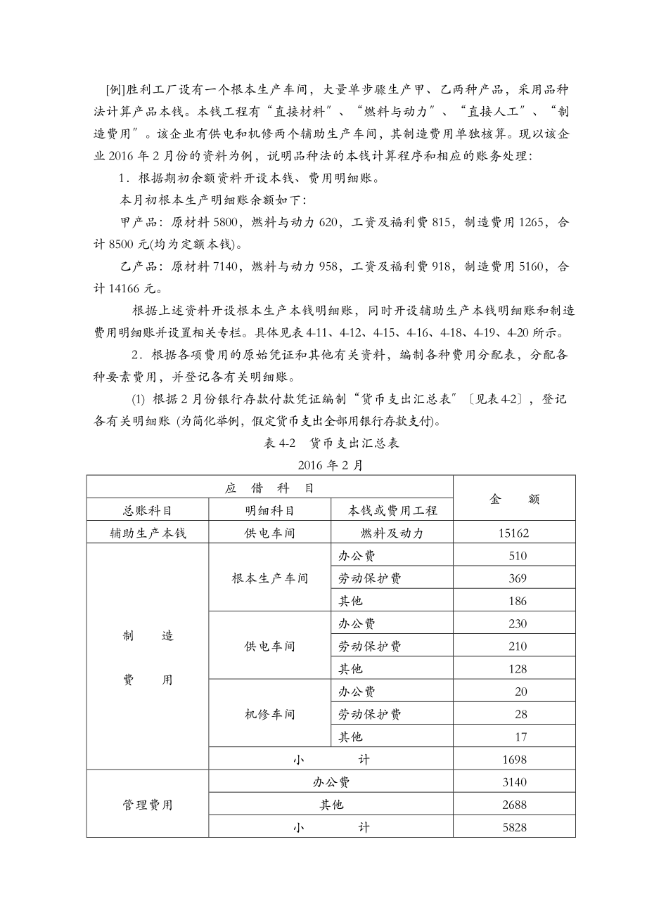 品种法实训案例_第1页